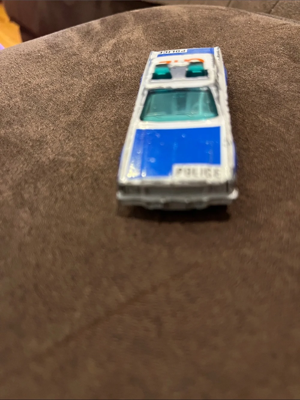 Die-Cast Kids Toy Police Car Set - Blue, White, Green